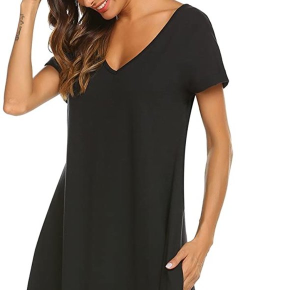 Ekouaer Other - Womens V Neck Loungewear Nightgown Sleepwear Dress